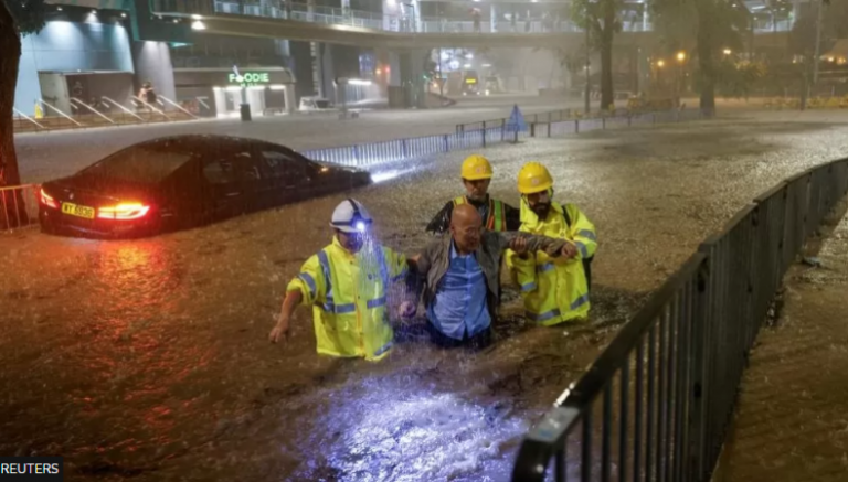 Hong Kongu dhe Kina jugore luftojnë me përmbytjet